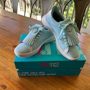 G/FORE Sky Blue Golf Shoes with Fringe